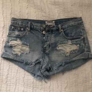 One teaspoon bandits jean shorts